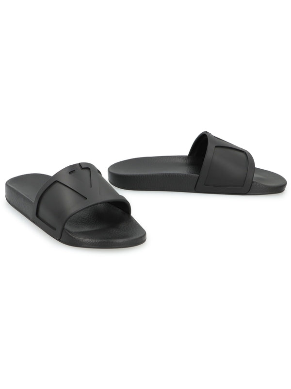 Valentino Black Slides