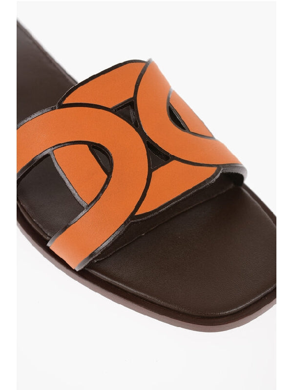 Tod'S Orange Slides