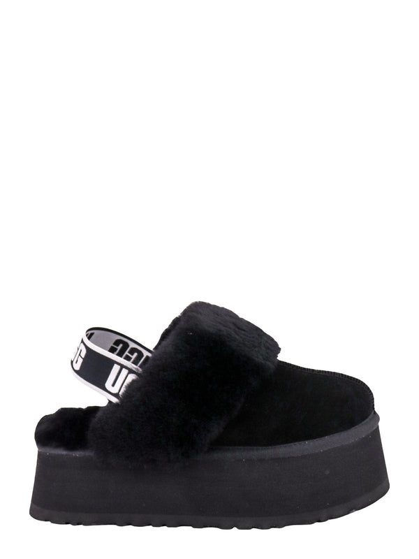 Funcate Shearling Platform Sandals