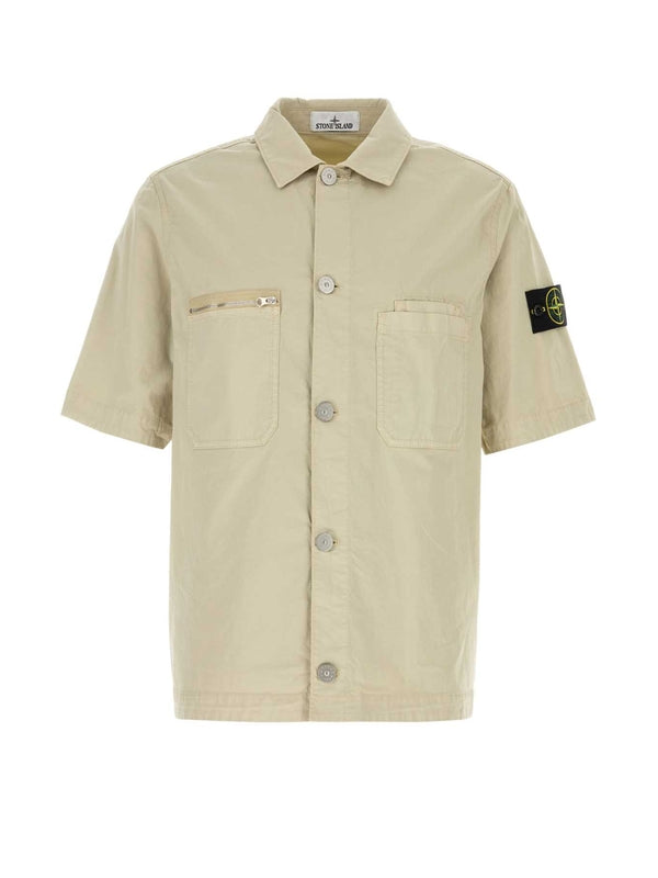 Wappen Patch Double Pocket Short Sleeve
  Shirt