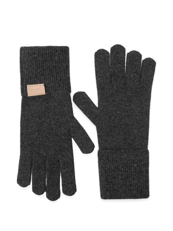 Loewe Black Wool Gloves