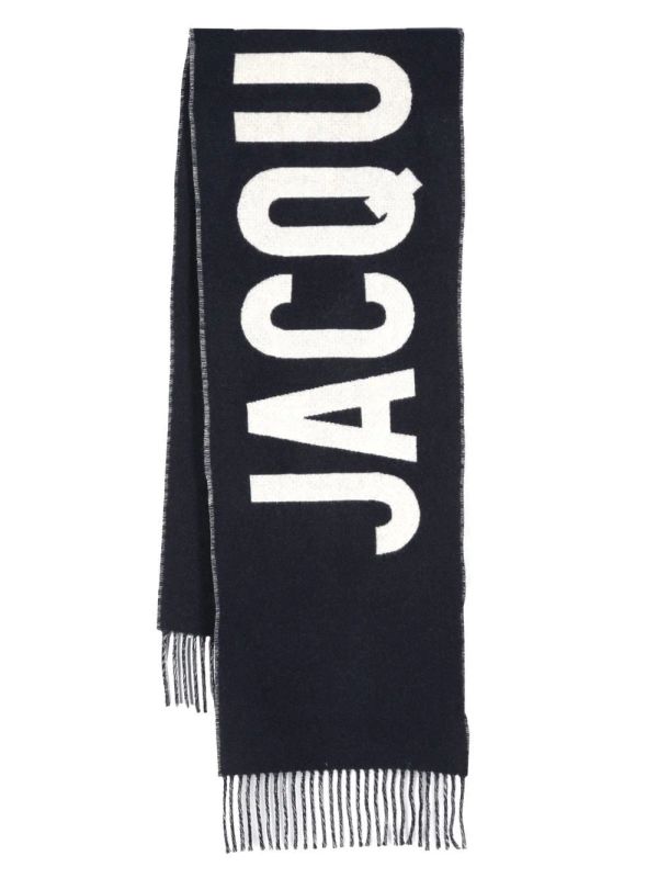 Logo Jacquard Wool Muffler