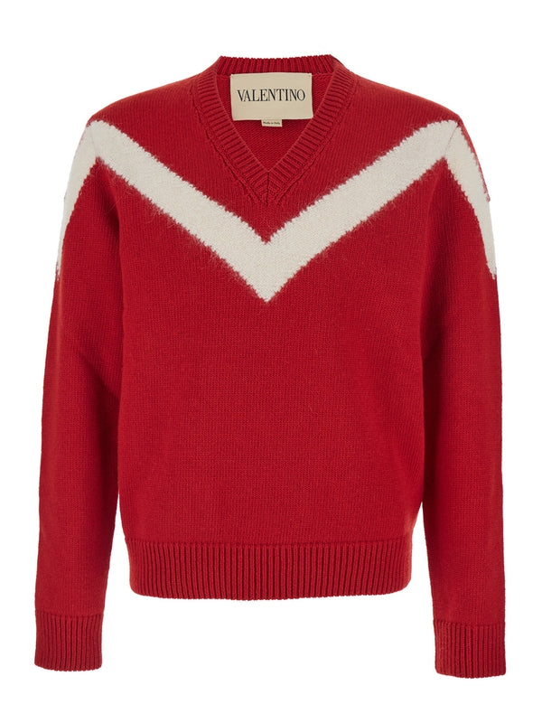 Valentino Red Knitted
