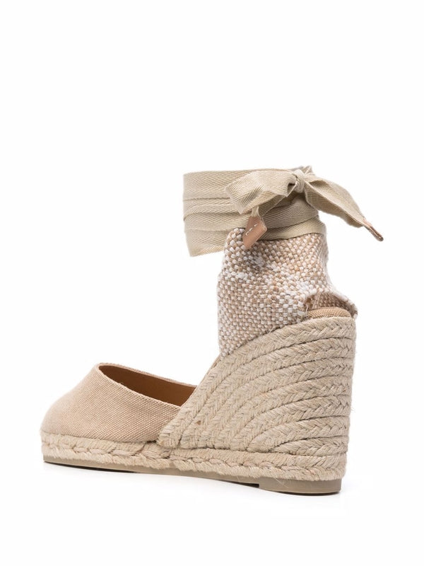 Castaner Beige Wedge Sandals