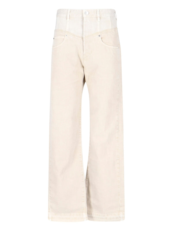 Noemie Low-Cut Detail Denim Pants