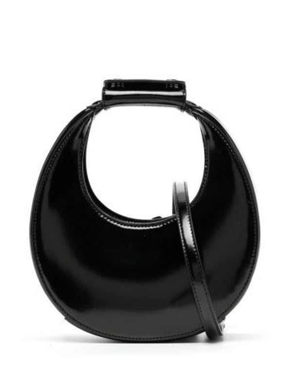 Staud Black Leather Tote Bag