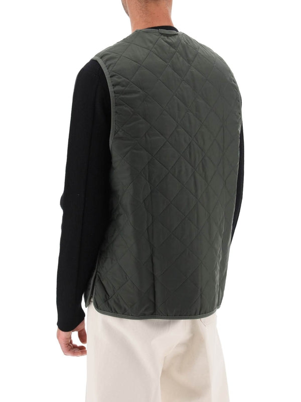 Logo Quilted Zip-Up Vest