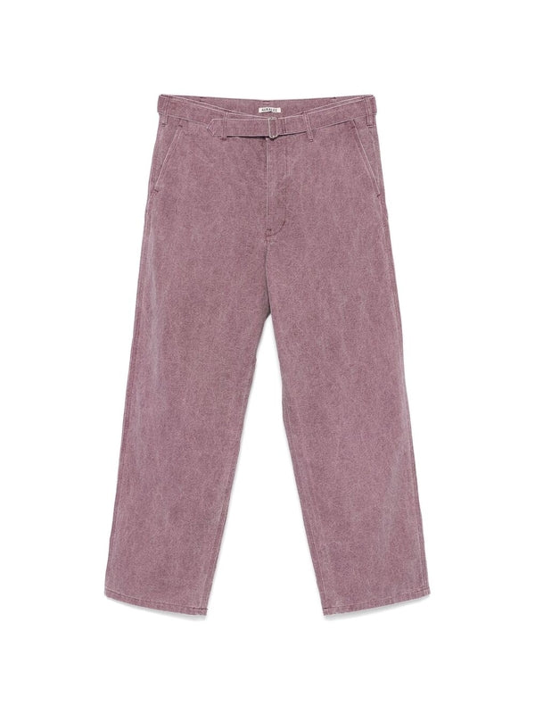 Belt Cotton Canvas Pants