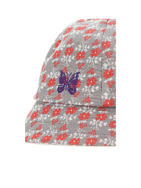 Logo Embroidery Flower Jacquard Bucket
  Hat