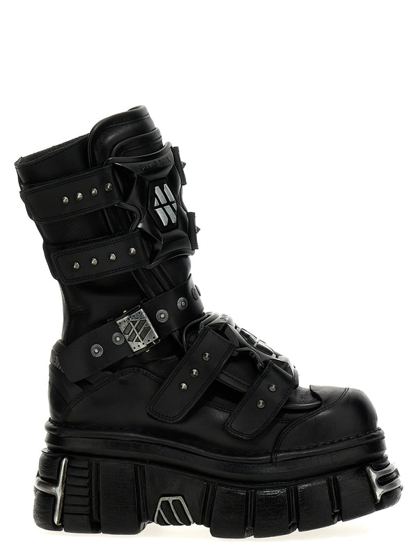 New Rock
  Platform Leather Boots