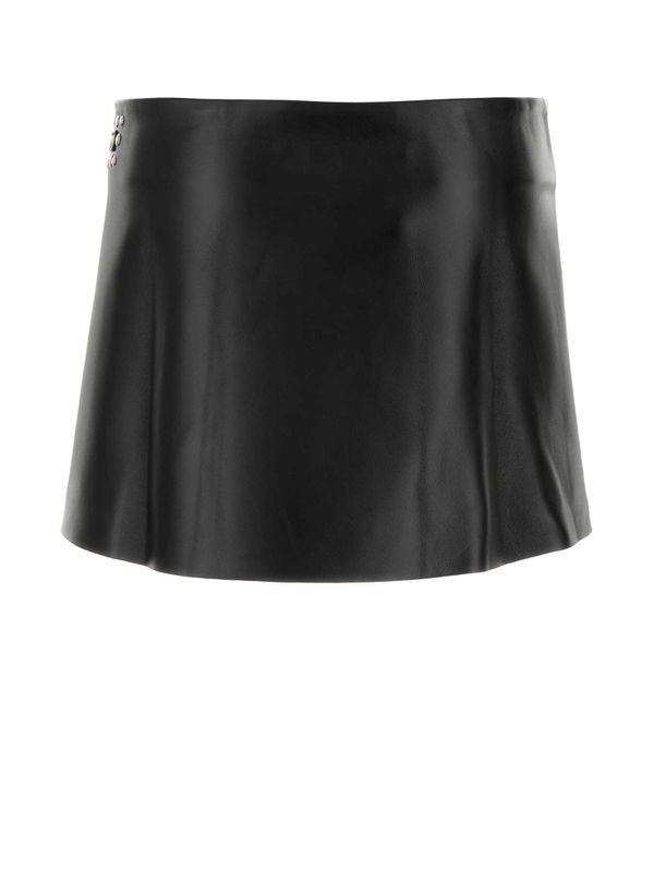 Blanca Studded Leather Mini Skirt