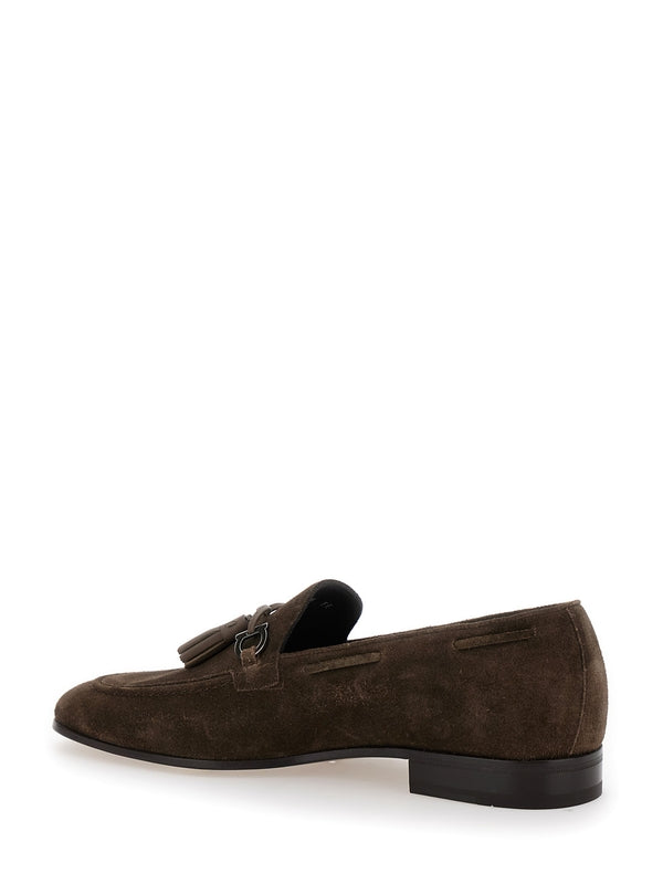 BESILE2 IN CAMOSCIO CON GANCINI Loafers