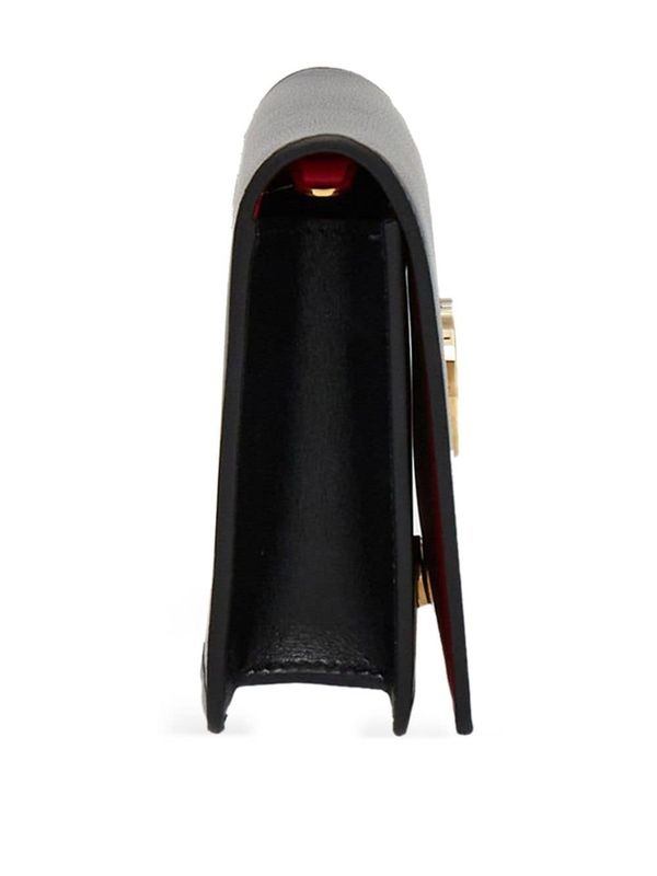 FERRAGAMO - Double Gancini Leather Mini
  Shoulder Bag - Jente