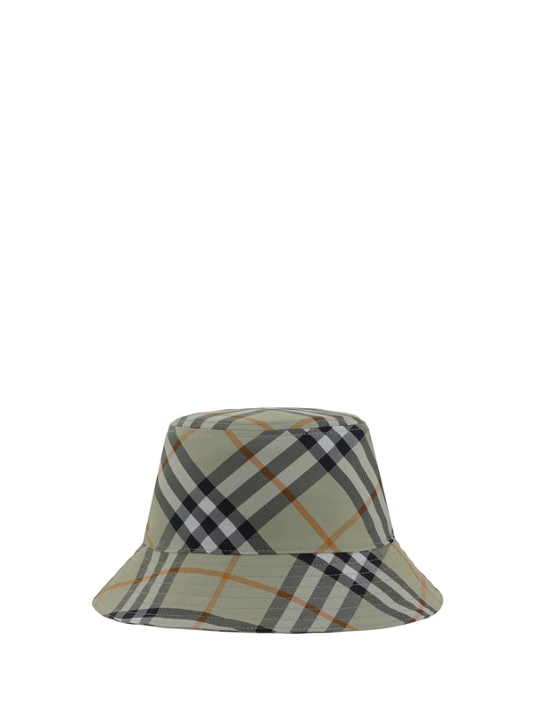 EKD Embroidery Check Pattern Bucket Hat