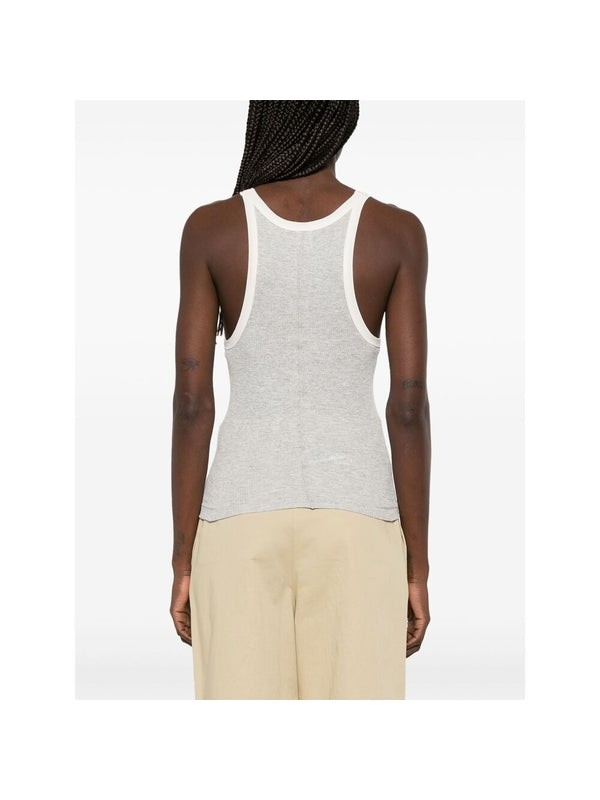 Scoopneck Cotton Blend Tank
  Top