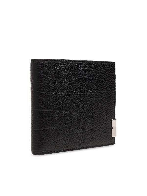 B Cut Leather Bifold Wallet