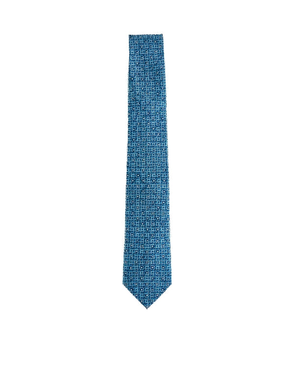 Gancini Printing Silk Tie