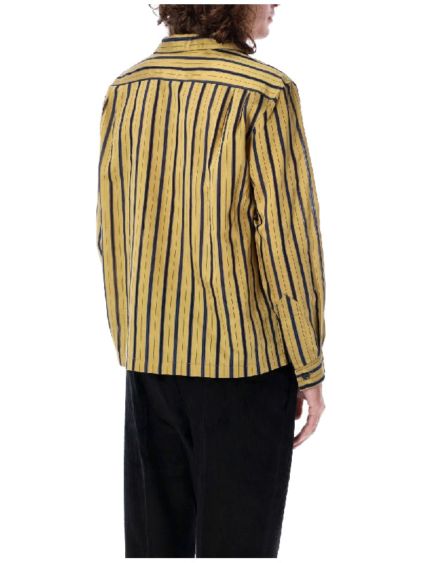 Alumni Stripe Satin Silk Shirt