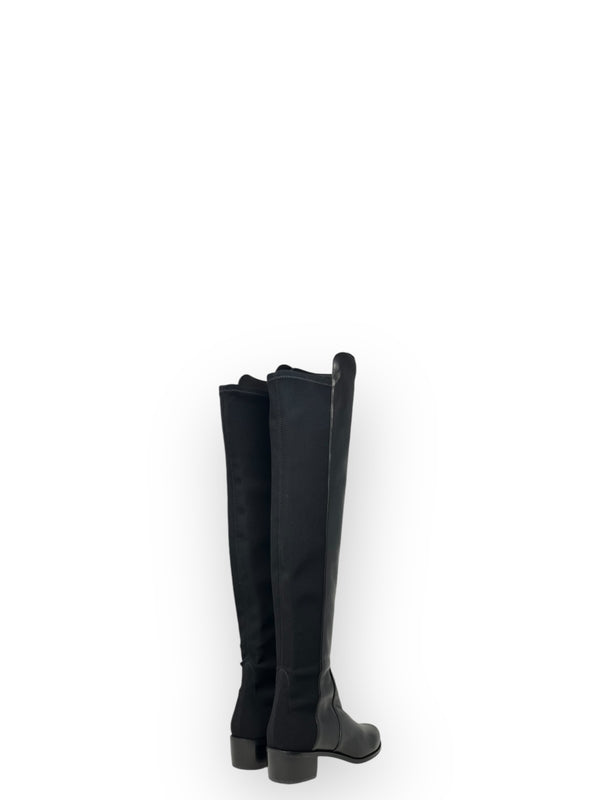 5050 Suede Panel Knee-High Boots