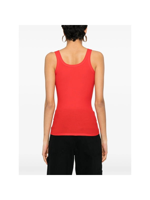 Heart Cut-out Detail Cotton Tank Top