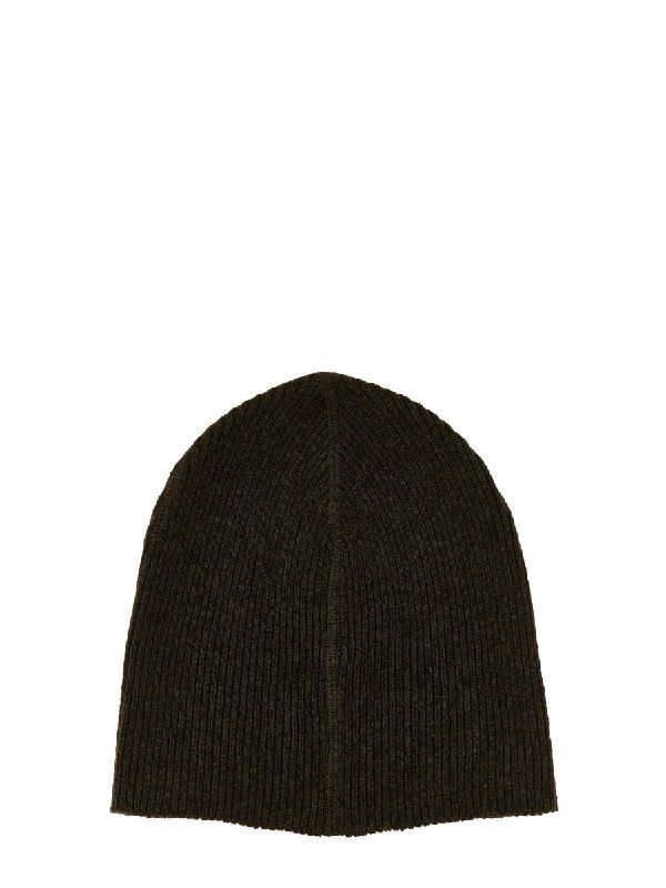 Wool Ribbed Knit Beanie