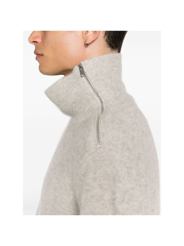 Aliocha High-Neck Zipper Detail Knit