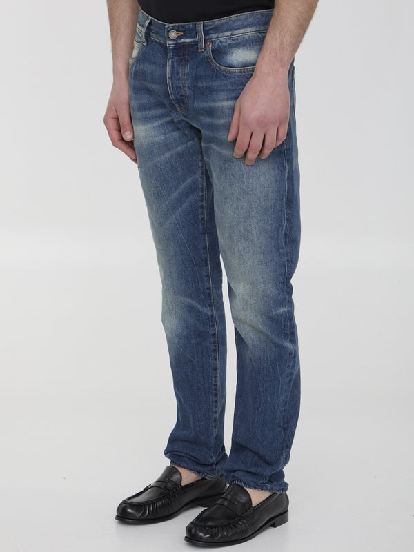 Slimfit Washed Denim Pants