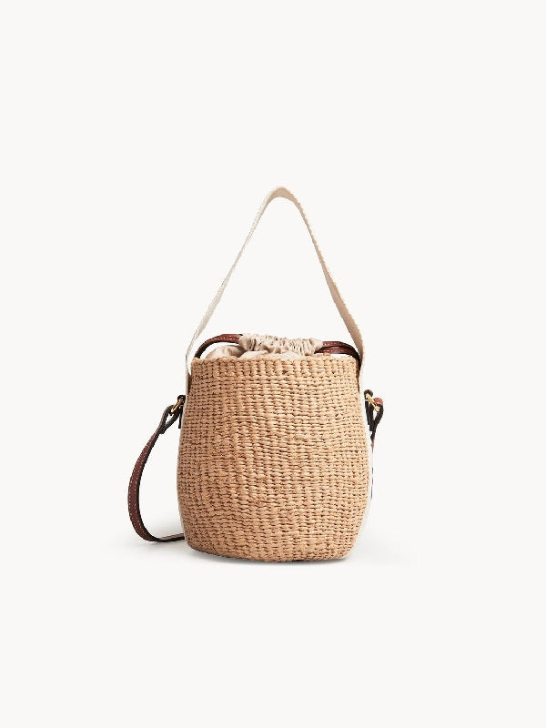 Woody Logo Strap Small Bucket Bag