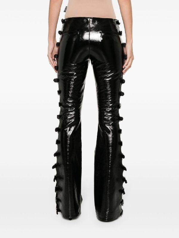 Multi Sangle Vinyl Bootcut Pants