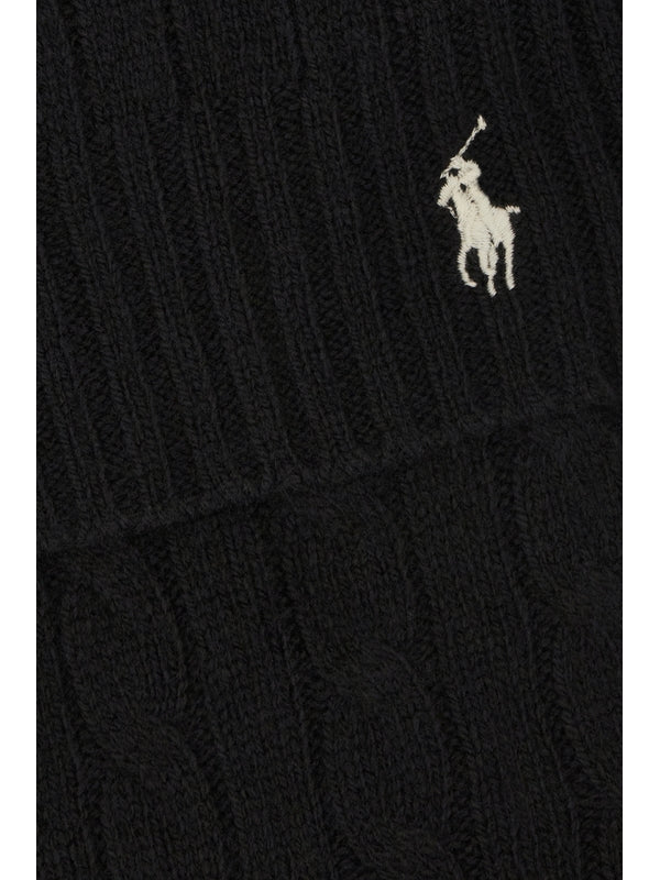 Polo Ralph Lauren Black Wool Mufflers