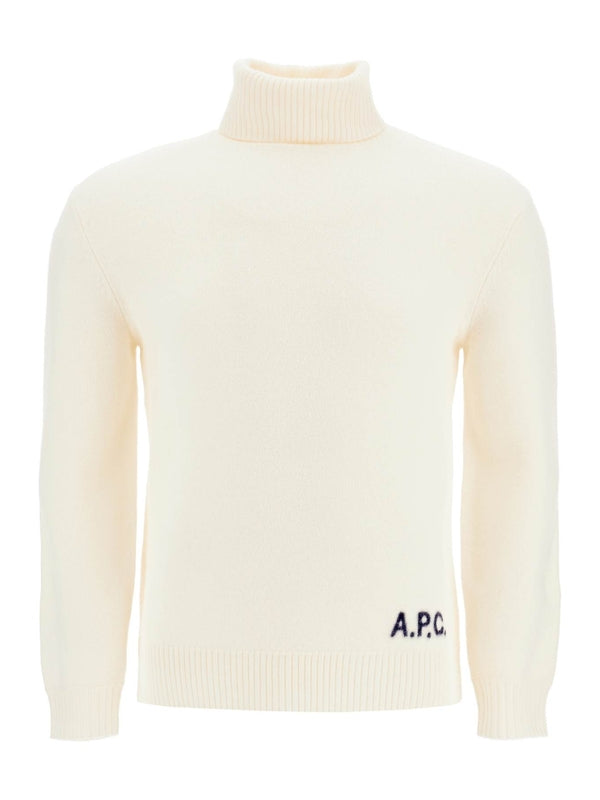 Walter Logo Highneck Wool Knit