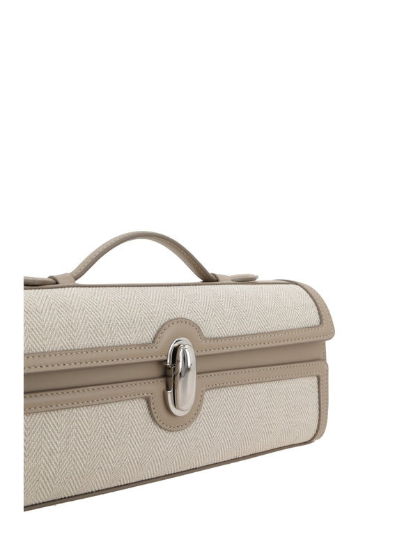 Savette Beige Tote Bags