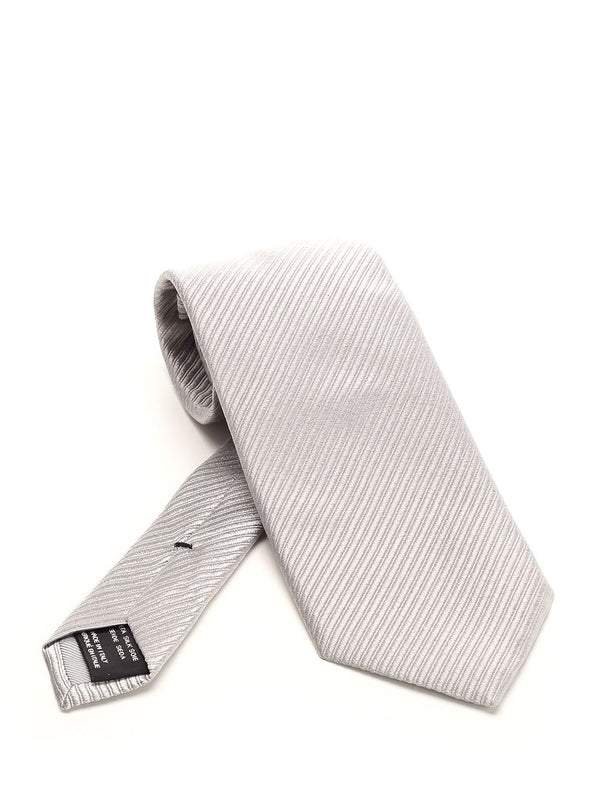 Plain Pearl Silk Necktie