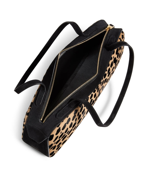 SIMONA Leopard Leather Shoulder Bag