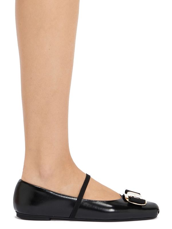 New Bara Bow Lambskin Flats