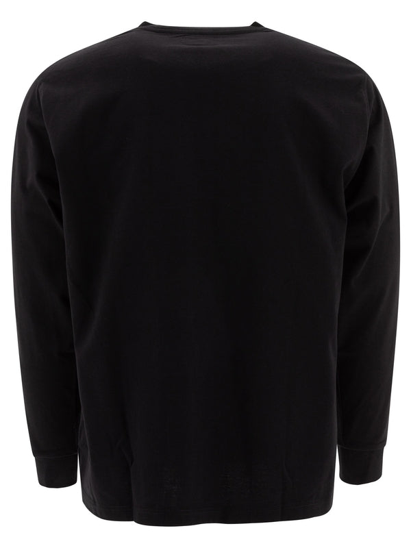 Chest Pocket Cotton Long-Sleeve Top