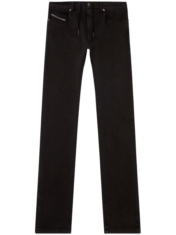 Back Logo Embroidered String Denim Pants