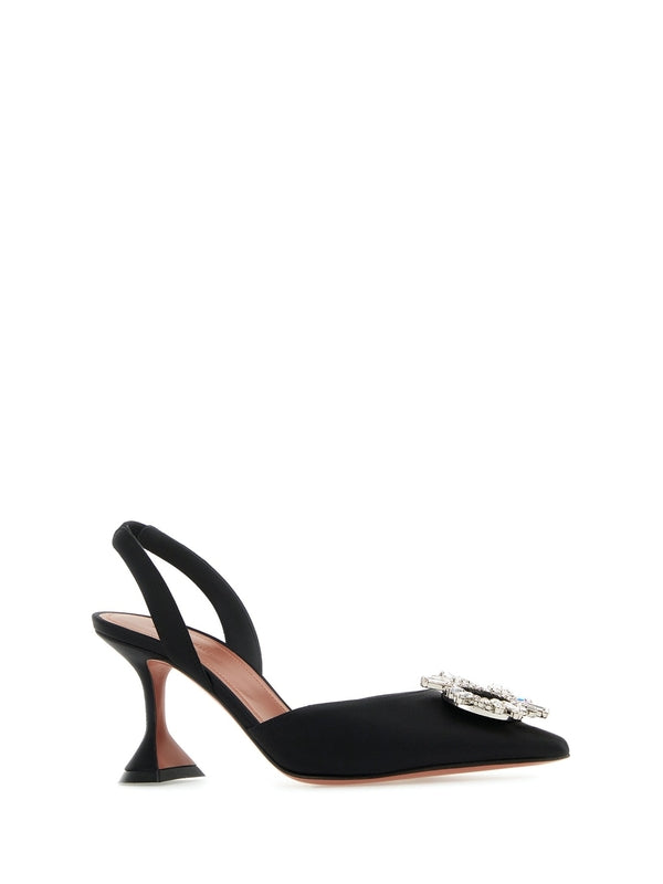 Begum Embellished Leather Slingback Heel