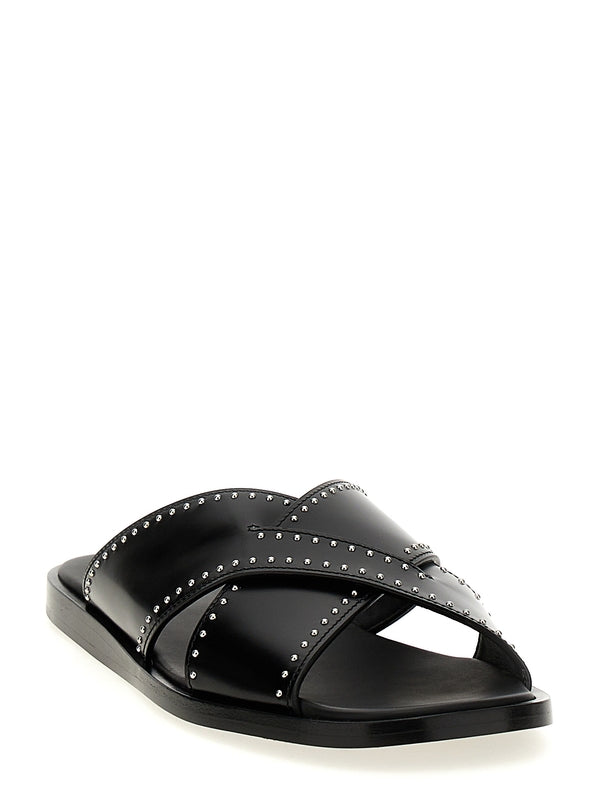 Stud Cross
  Band Sandals