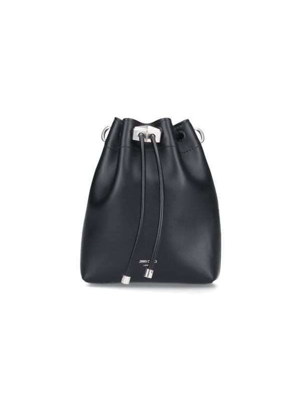 BON BON Logo Leather Bucket Bag