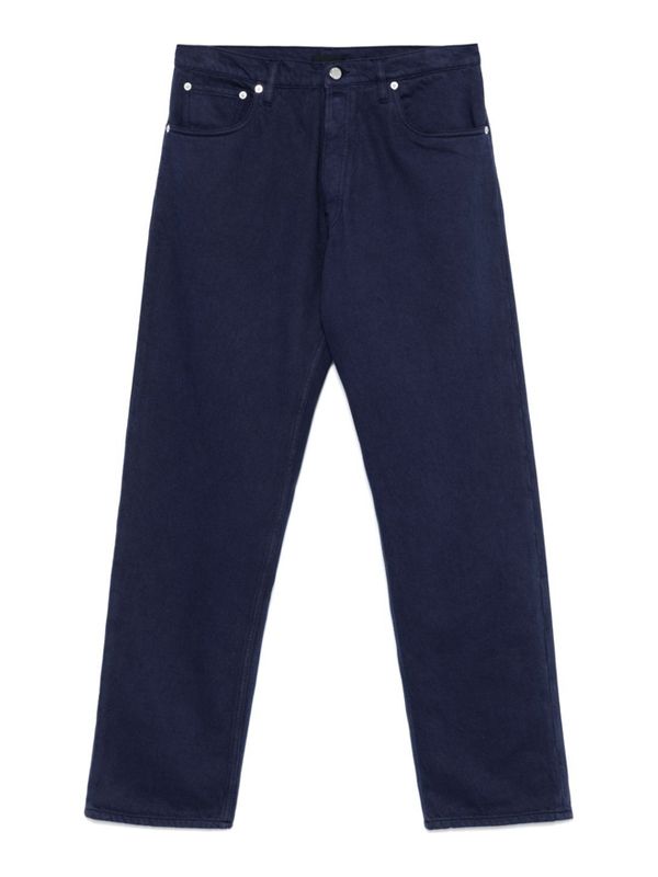 Baek Triangle Logo Denim Pants