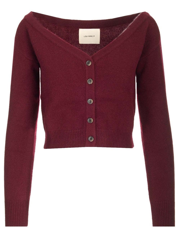 Beata Cropped Cashmere Cardigan