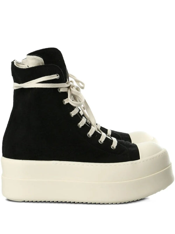 Rick Owens Dark Shadow Black Lace-Up Boots