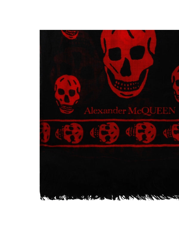 Alexander Mcqueen Black Muffler
