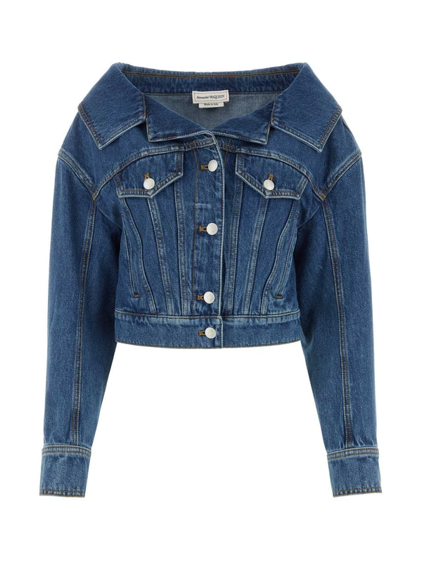 Alexander Mcqueen Blue Trucker