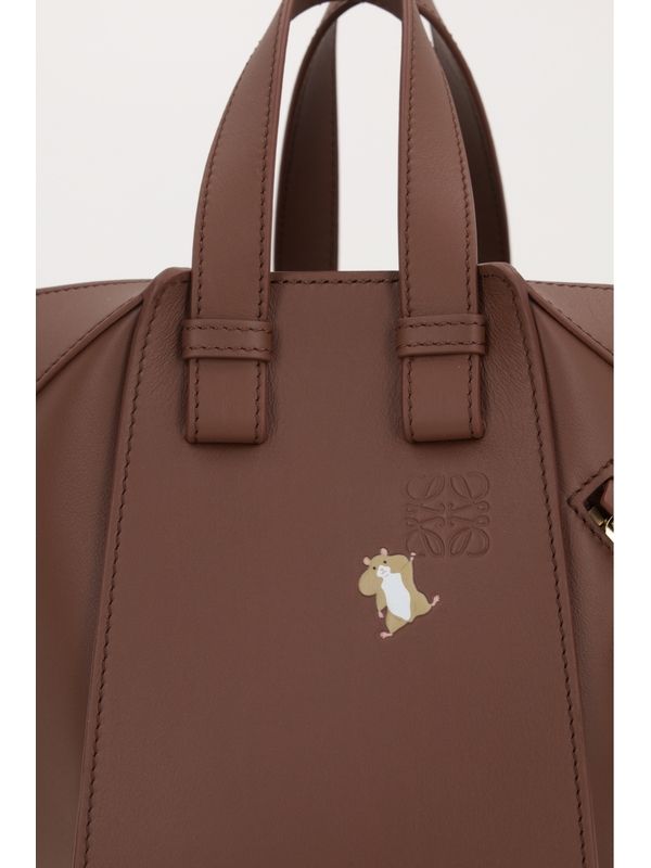 Compact Hammock Leather Tote Bag