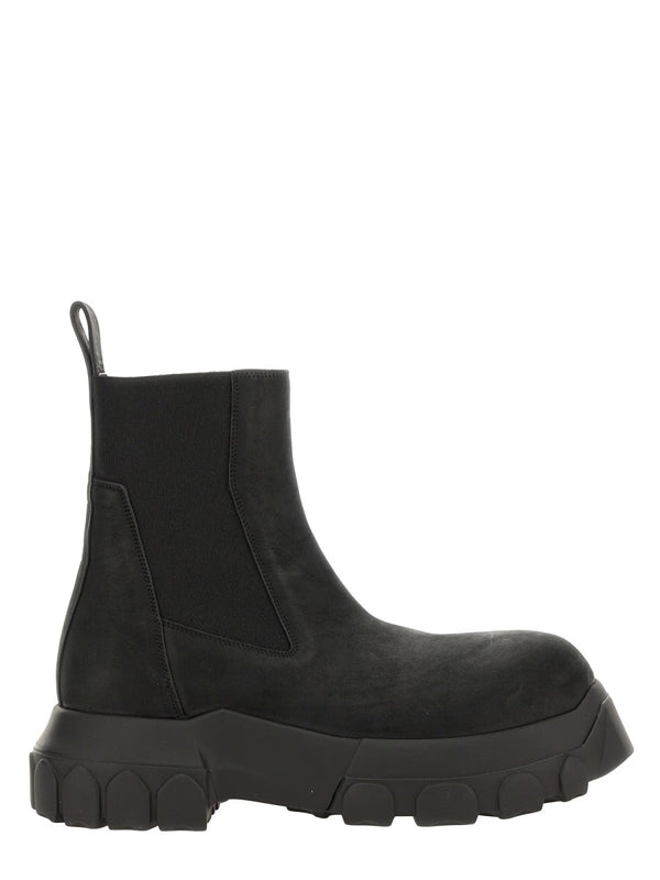 Black Leather Chelsea Boots