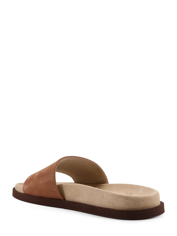 Brunello Cucinelli Brown Slides