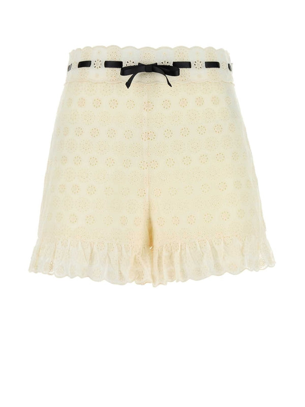 Valentino White Shorts