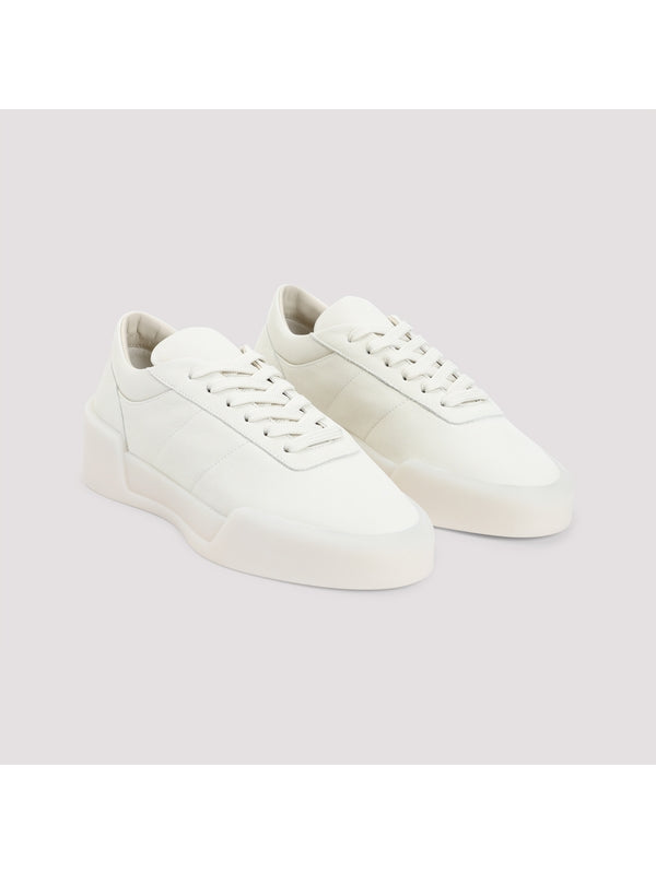 Aerobic Leather Low-Top Sneakers